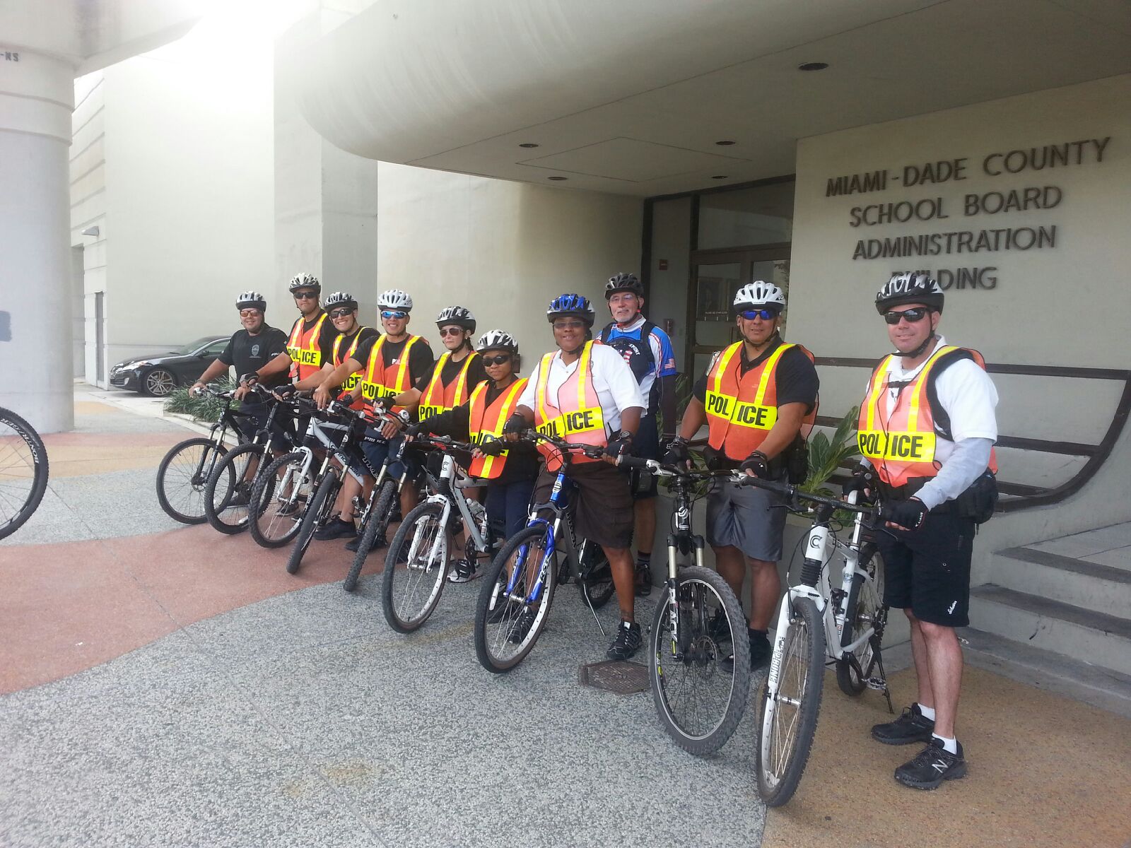 9 bicycle certified officers recently completed their training.